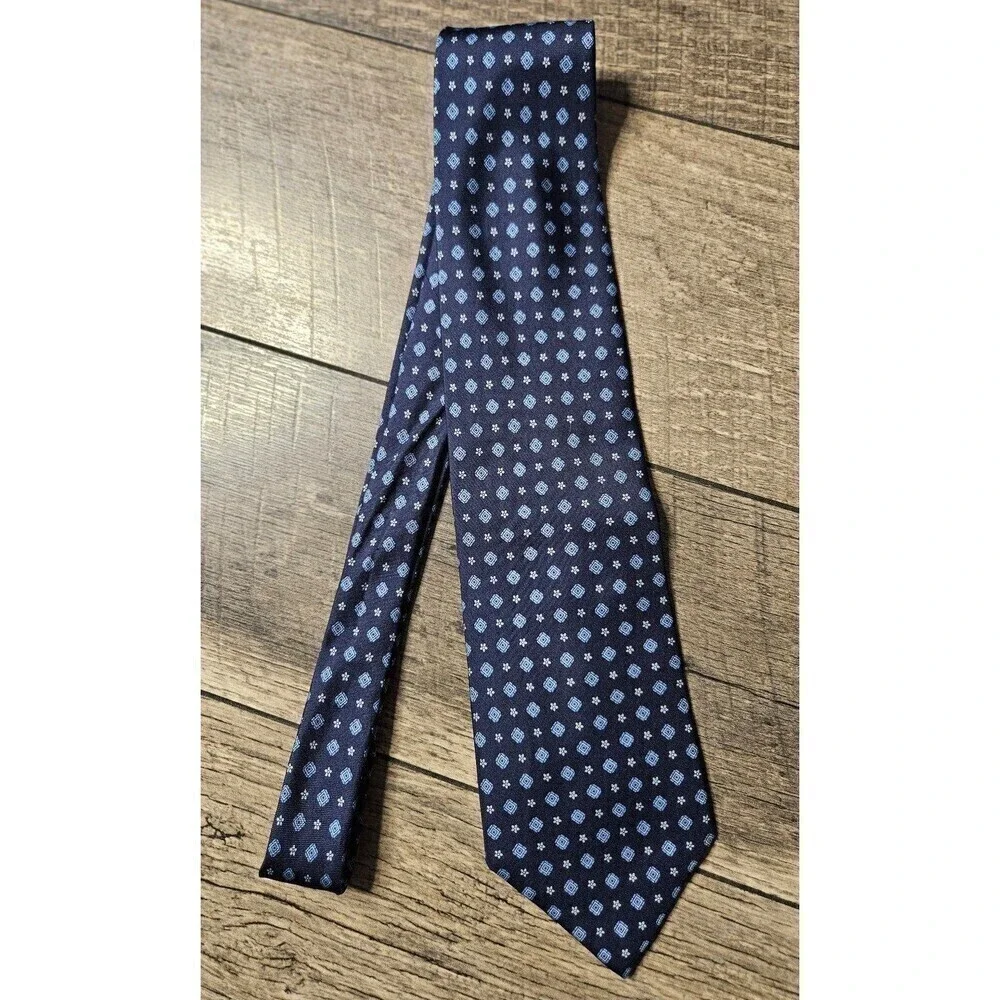 Brooks Brothers Vintage Brooks Basic Pure Silk Blue Tie